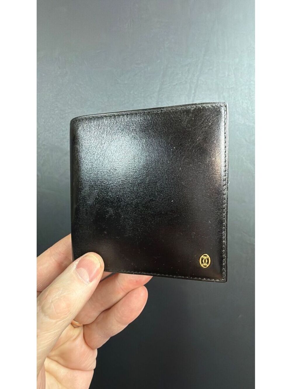 Cartier Black Leather Bifold